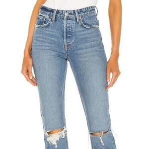 GRLFRND Denim, Revolve. Size 26. High Waisted. Karolina High Rise Straight.